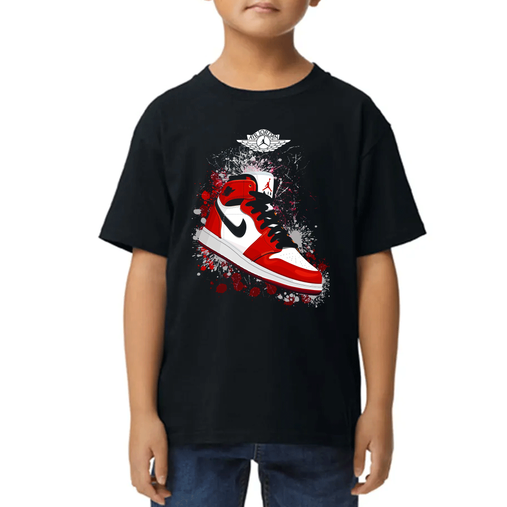 Playera de Niño Zapatillas Air Jordan Algodón Premium #0002473
