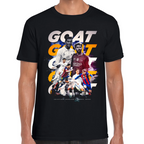 Playera Ronaldo y Messi GOAT Algodón Premium #0002478
