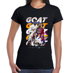 Playera Ronaldo y Messi GOAT Algodón Premium #0002478