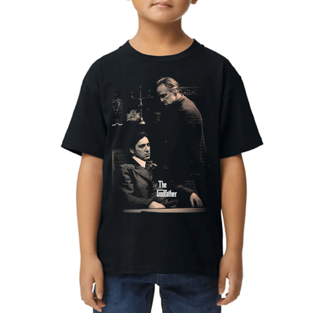 Playera de Niño Vito Corleone y Michael Corleone El Padrino Algodón Premium #0002483