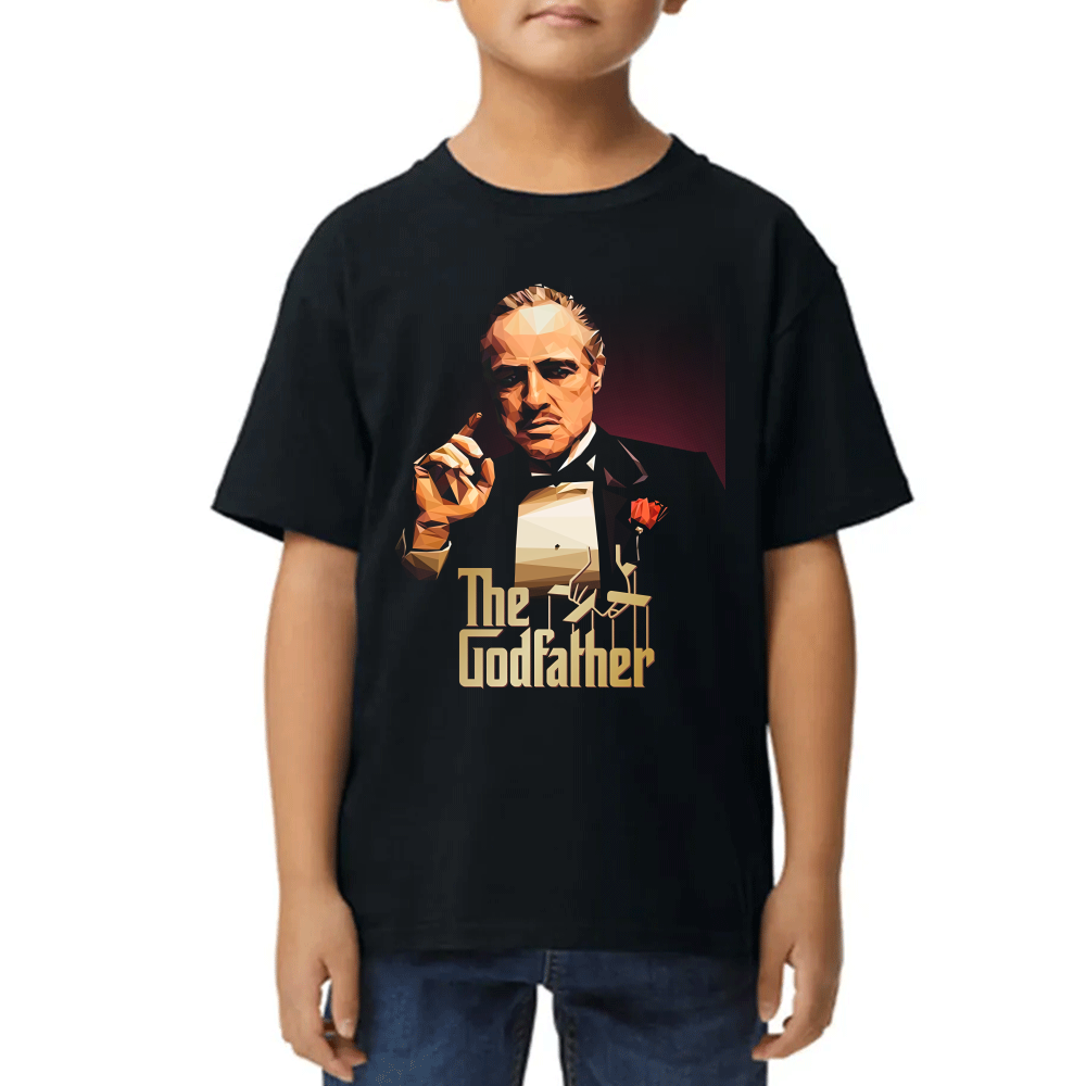 Playera de Niño Vito Corleone El Padrino Arte Algodón Premium #0002484