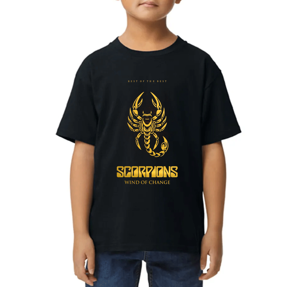 Playera de Niño Scorpions Algodón Premium #0002486
