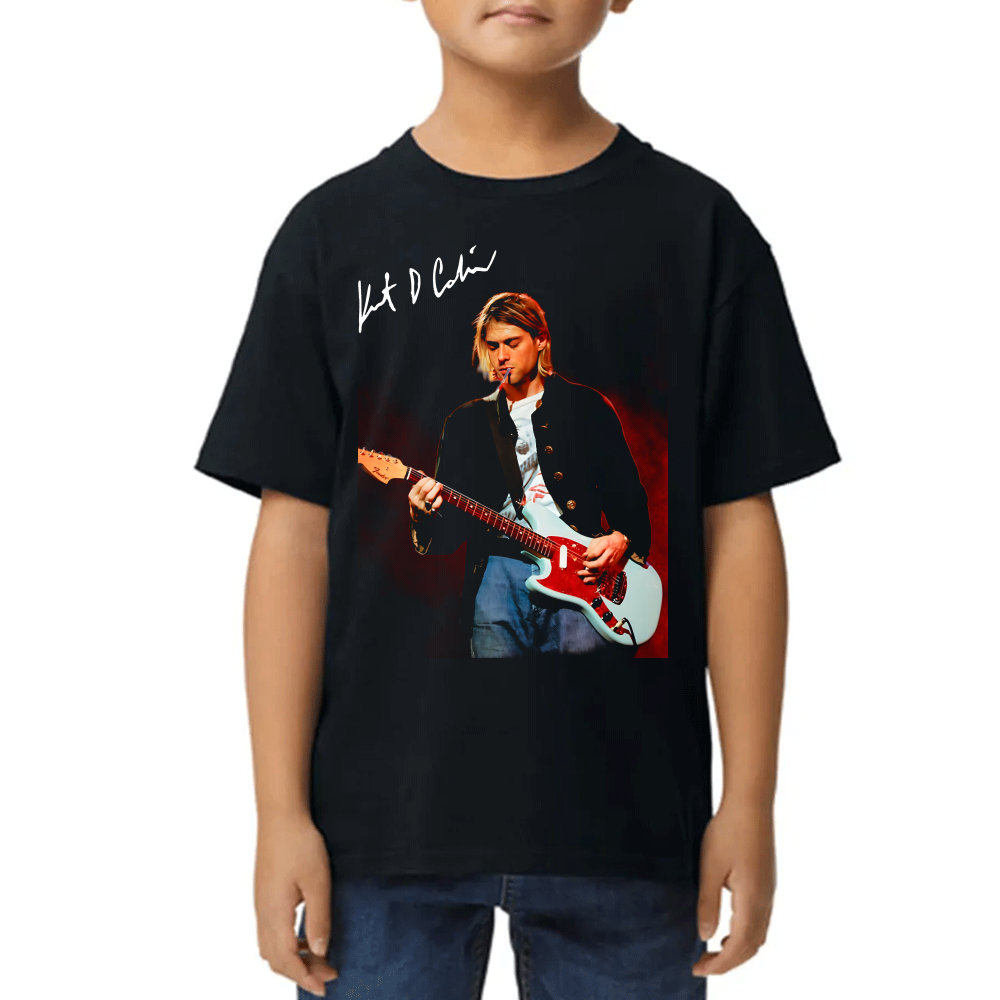 Playera de Niño Kurt Cobain Nirvana Algodón Premium #0002490