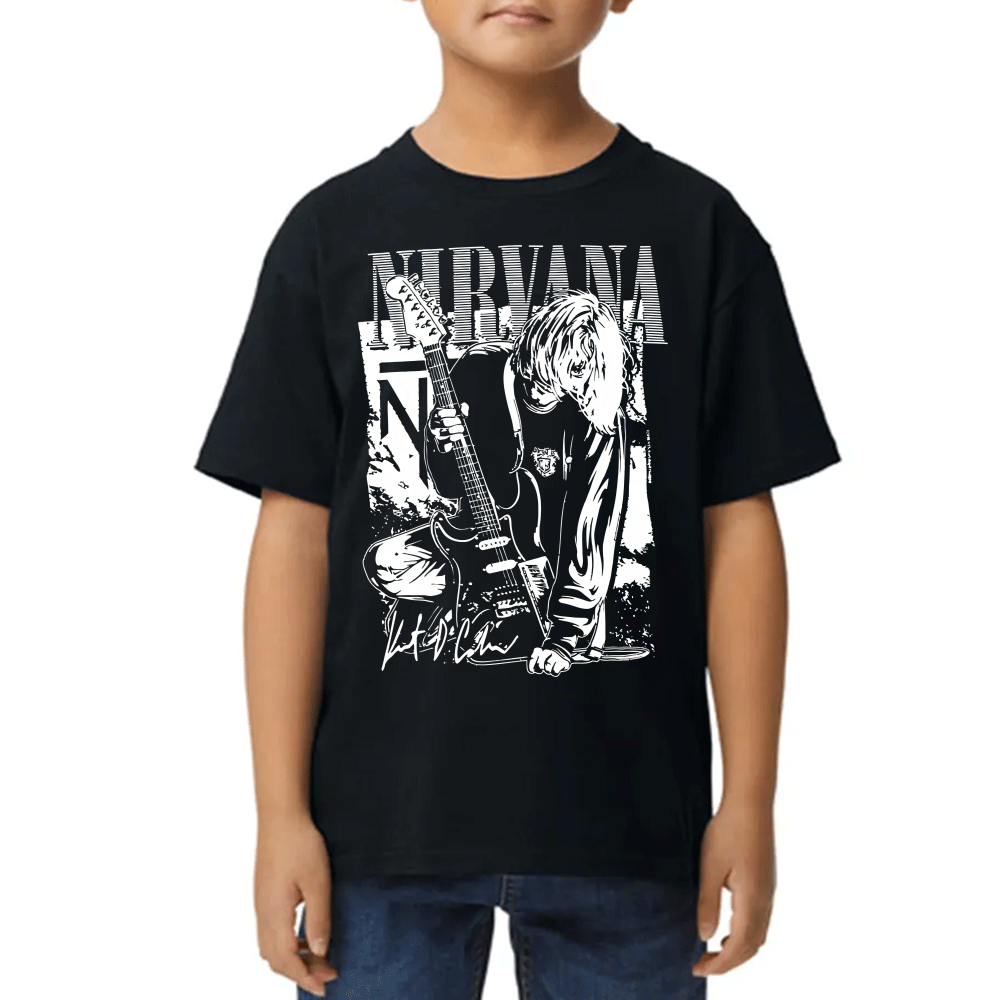 Playera de Niño Kurt Cobain Nirvana Algodón Premium #0002492
