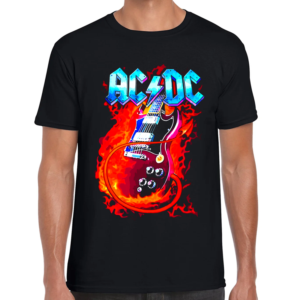 Playera AC DC Guitarra Algodón Premium #0002493 Imagen principal del producto