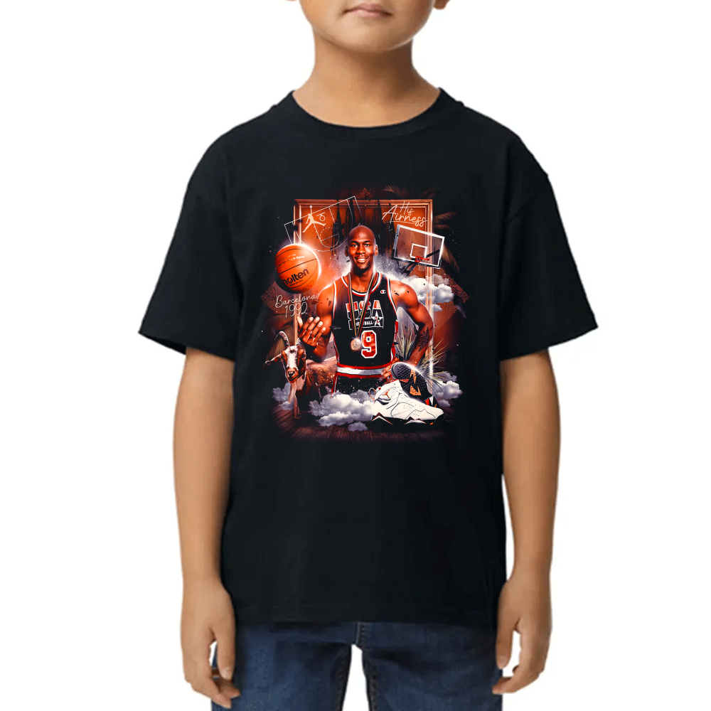 Playera de Niño Michael Jordan Barcelona 92 Algodón Premium #0002499