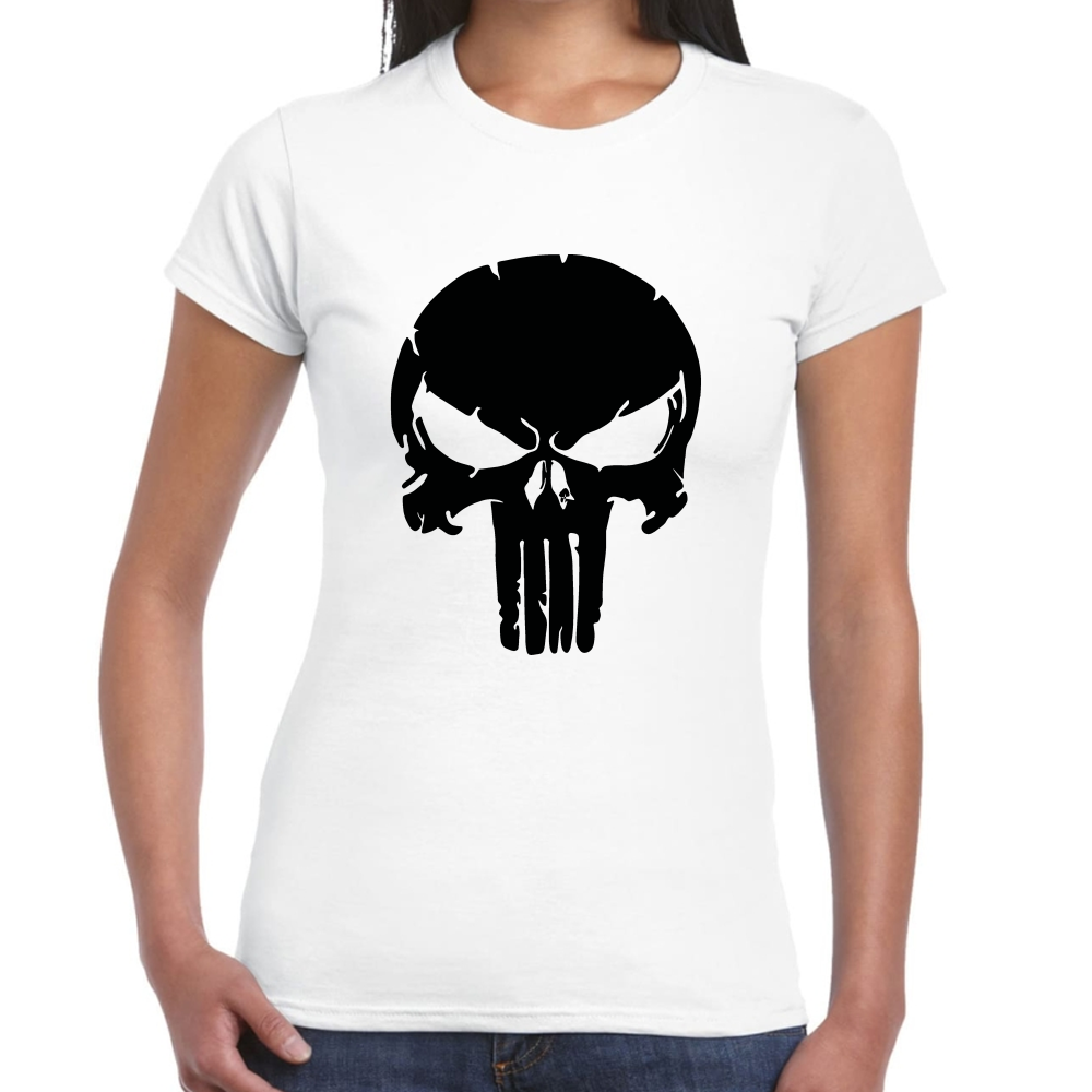 Playera The Punisher Skull Algodón Premium #0002502 Imagen secundaria del producto