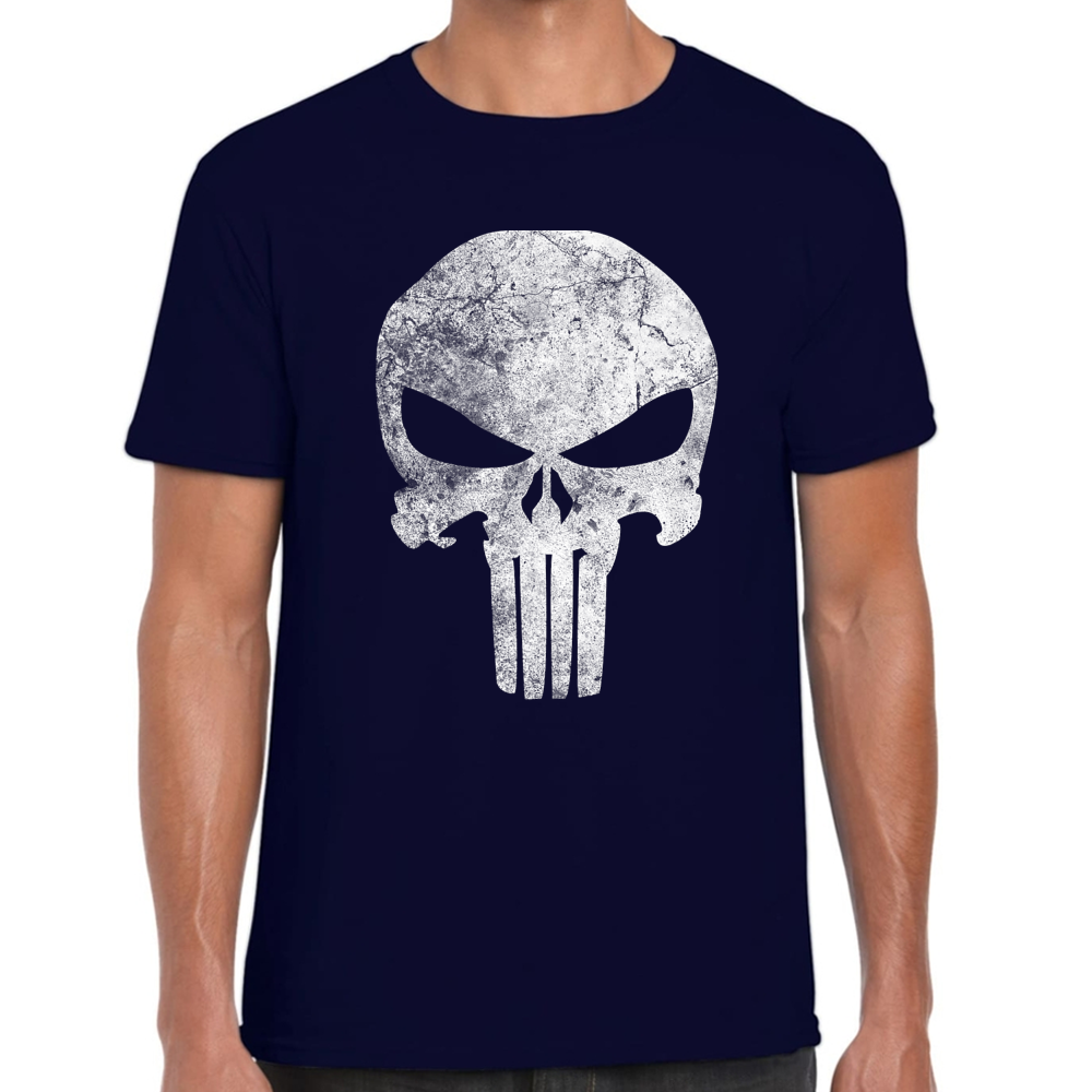 Playera The Punisher Skull Marvel Algodón Premium #0002503
