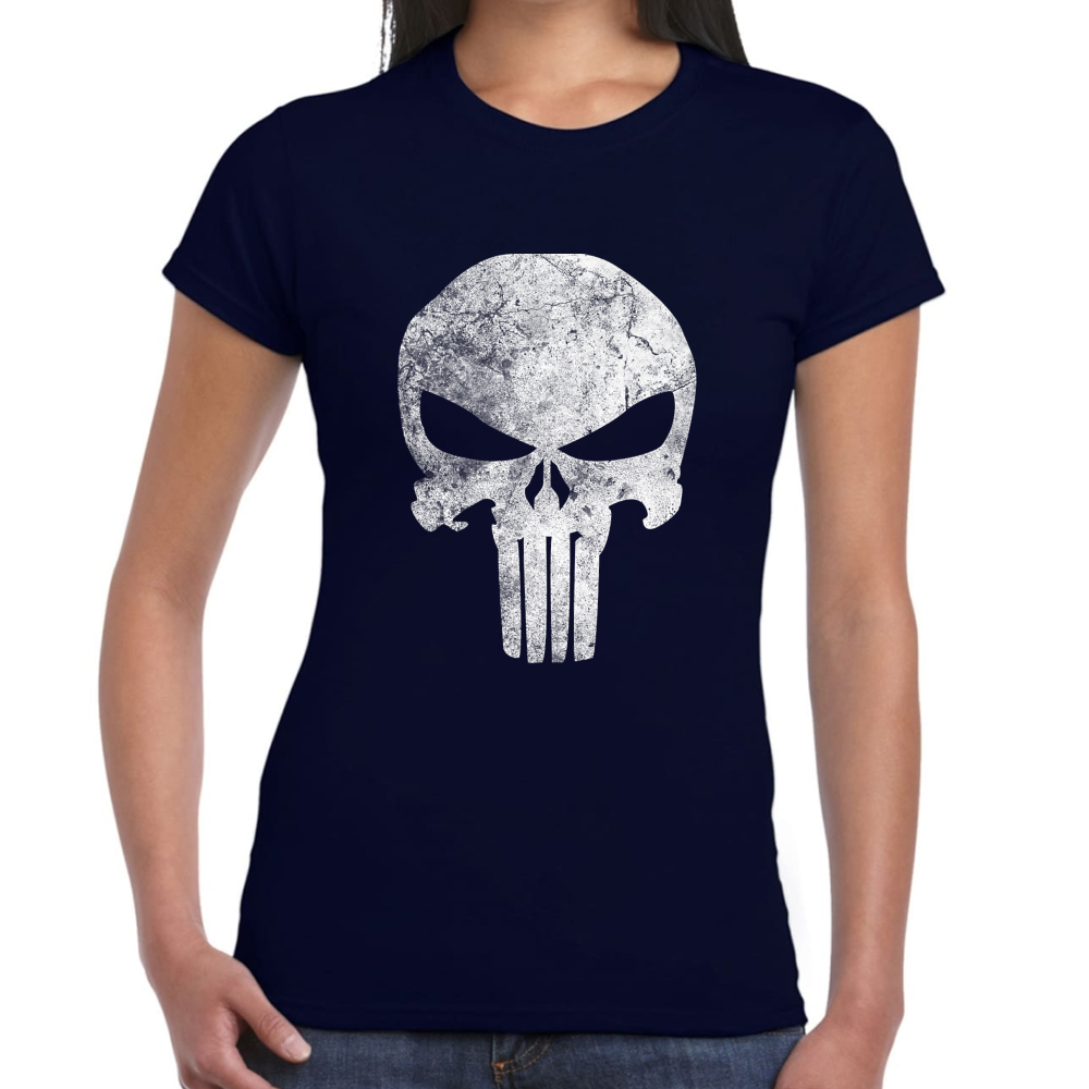 Playera The Punisher Skull Marvel Algodón Premium #0002503