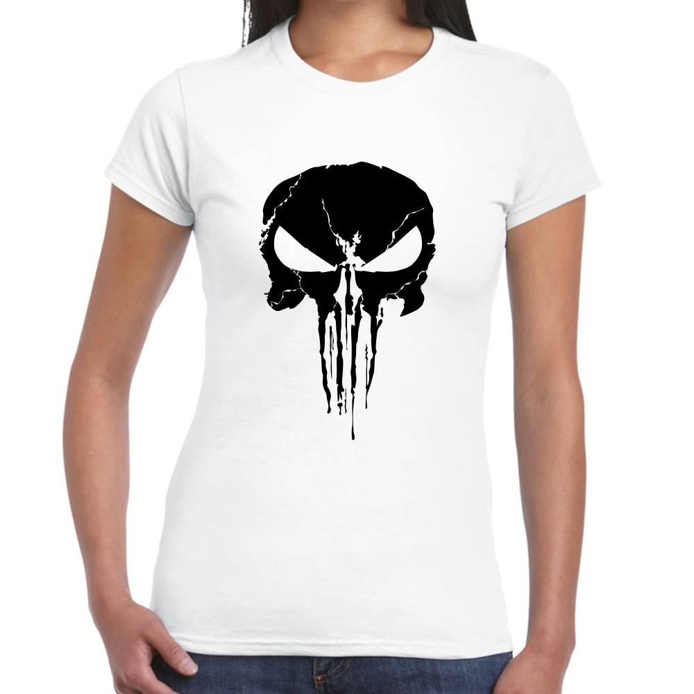Playera The Punisher Skull Algodón Premium #0002506