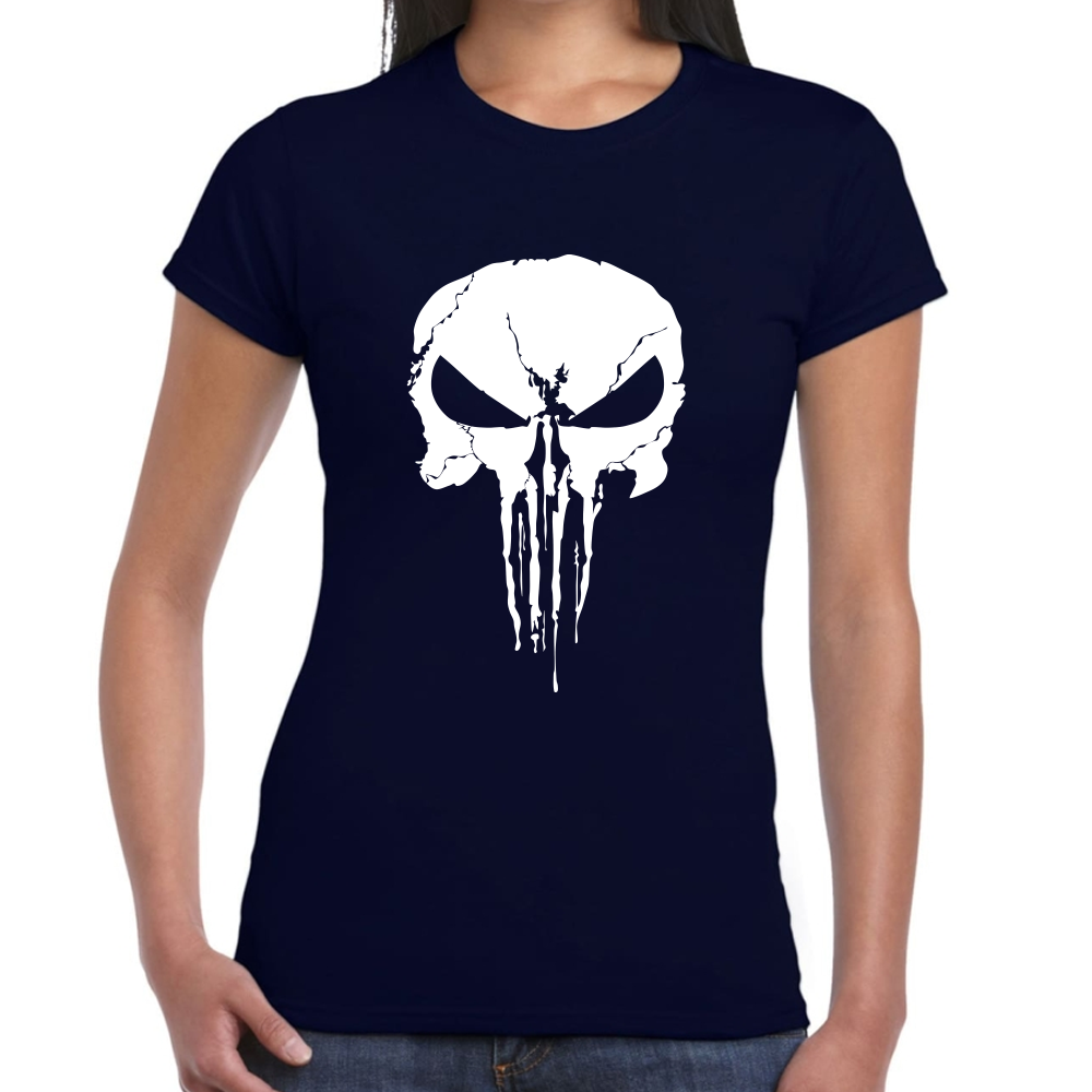 Playera The Punisher Skull Algodón Premium #0002506