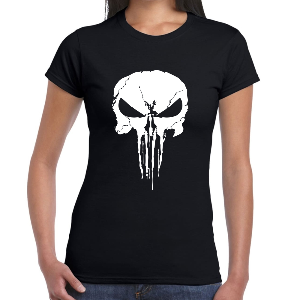 Playera The Punisher Skull Algodón Premium #0002506 Imagen secundaria del producto