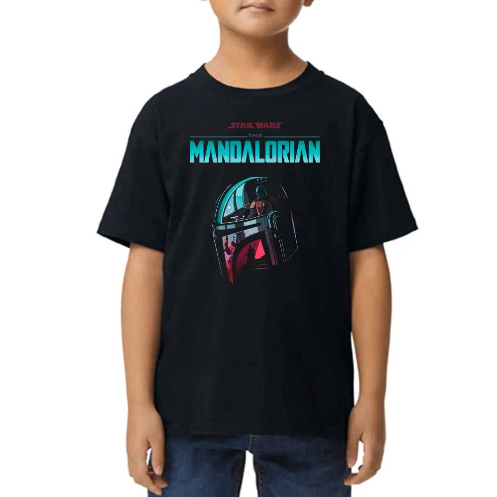 Playera Star Wars The Mandalorian Helmet Algodón Premium #0002517 Imagen principal del producto