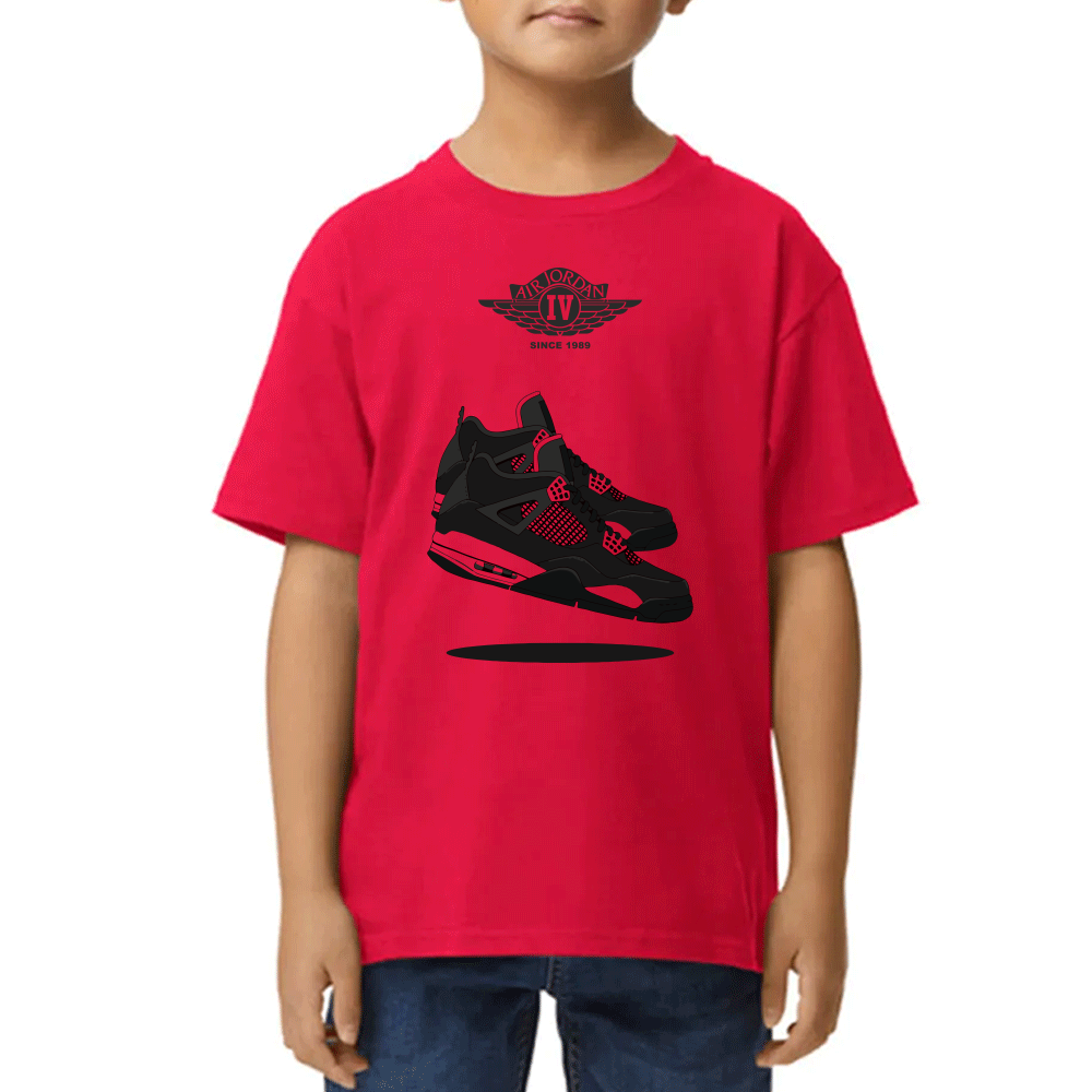 Playera de Niño Michael Jordan Air IV Algodón Premium #0002520