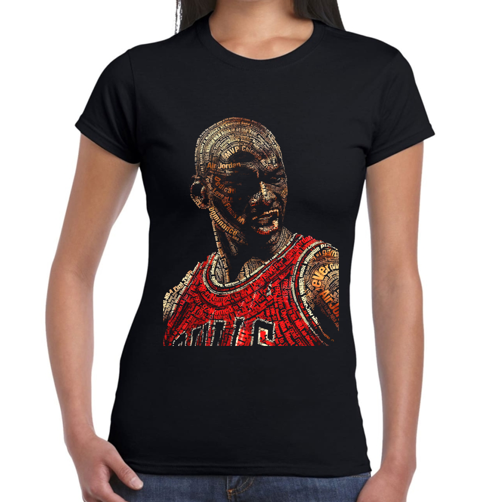 Playera Michael Jordan Arte de Frases Algodón Premium #0002521