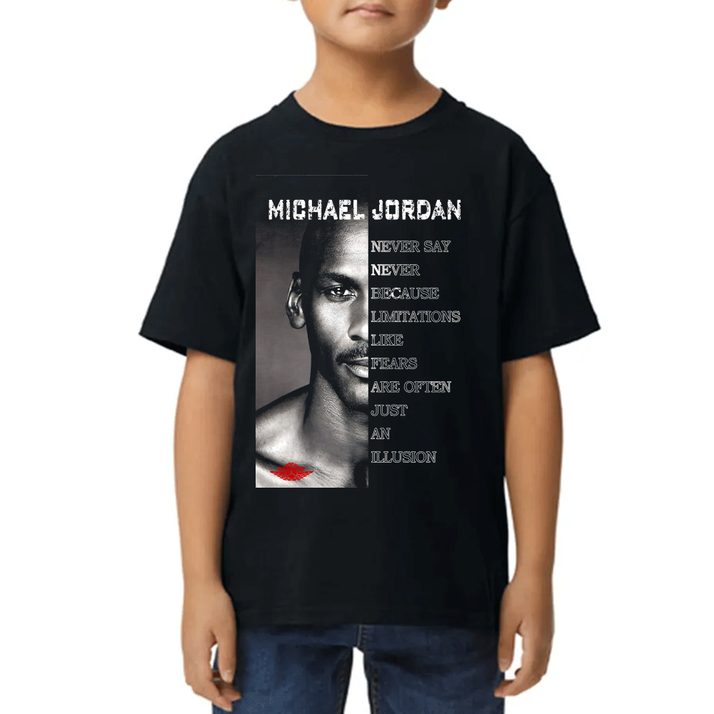 Playera de Niño Michael Jordan Never Say Never Algodón Premium #0002522