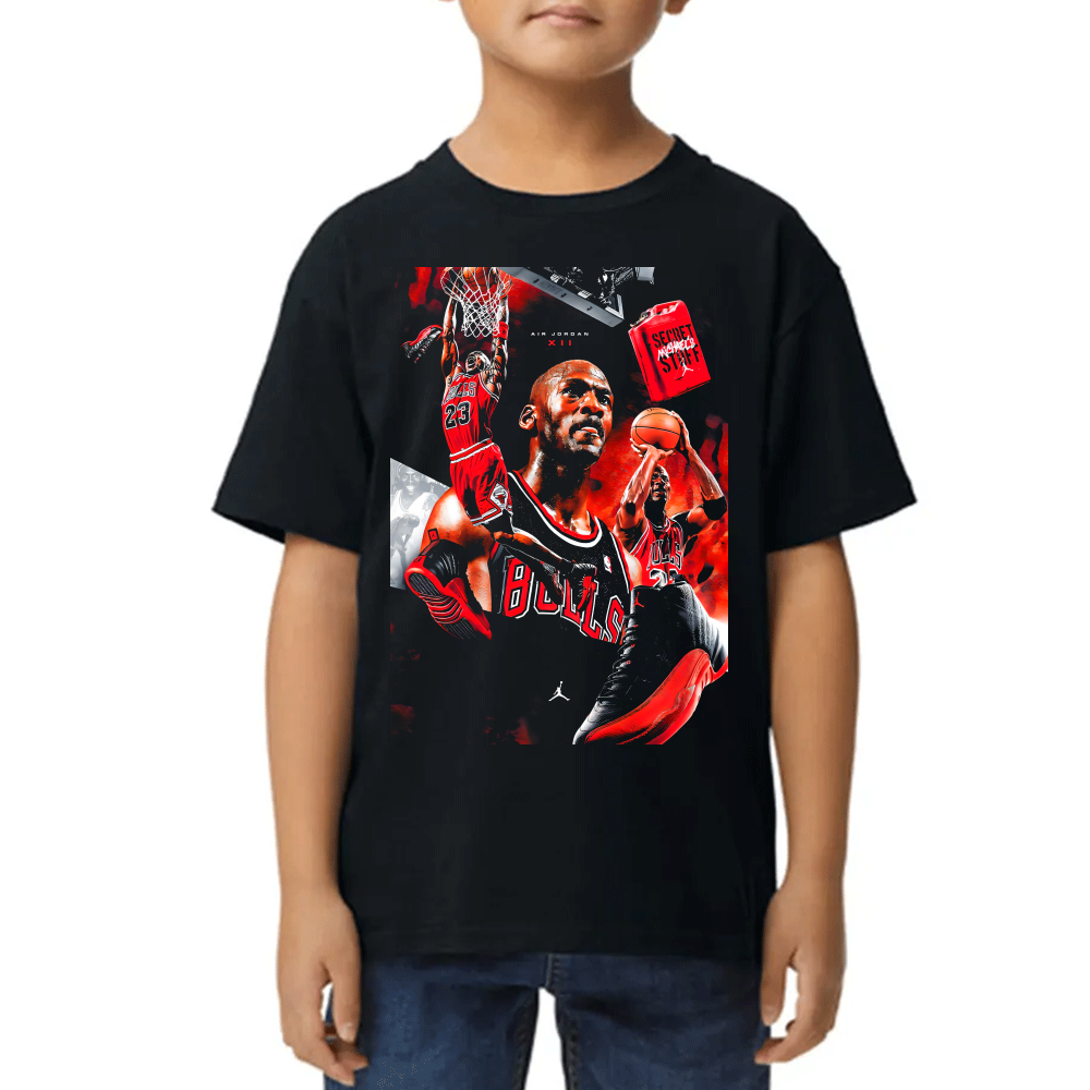 Playera de Niño Michael Jordan Secret Stuff Algodón Premium #0002523