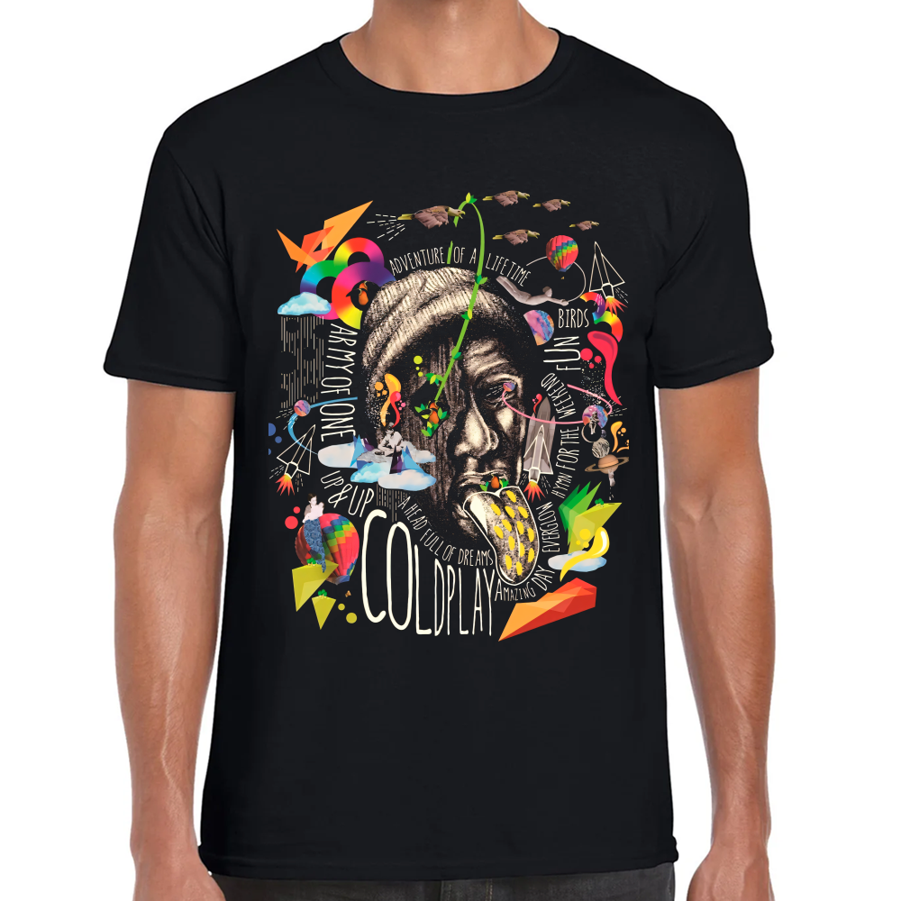 Playera Coldplay Arte Algodón Premium #0002531 Imagen principal del producto