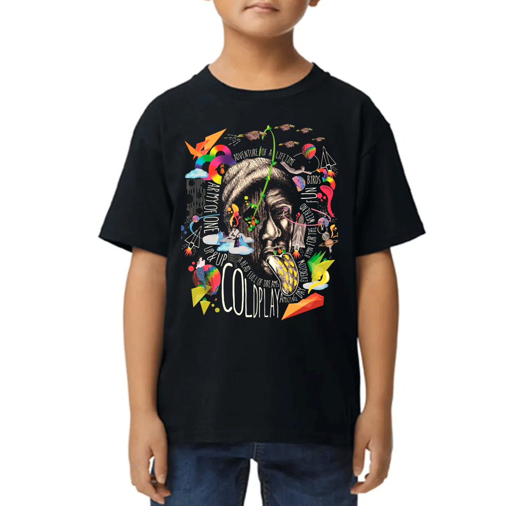 Playera Coldplay Arte Algodón Premium #0002531 Imagen principal del producto