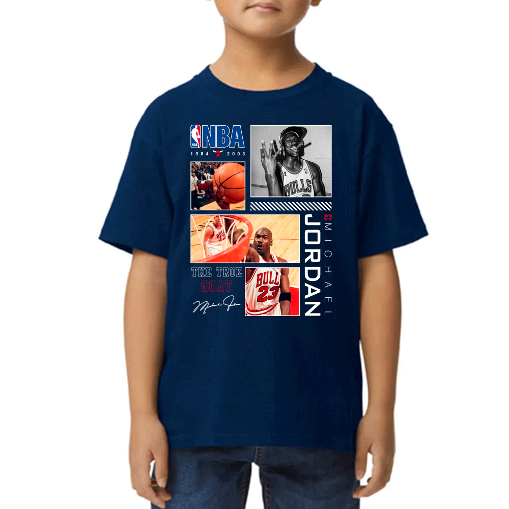 Playera de Niño Michael Jordan Poster Algodón Premium #0002534