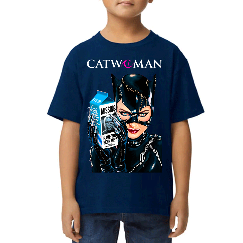 Playera para Niño Catwoman DC Comics Algodón Premium #0002538
