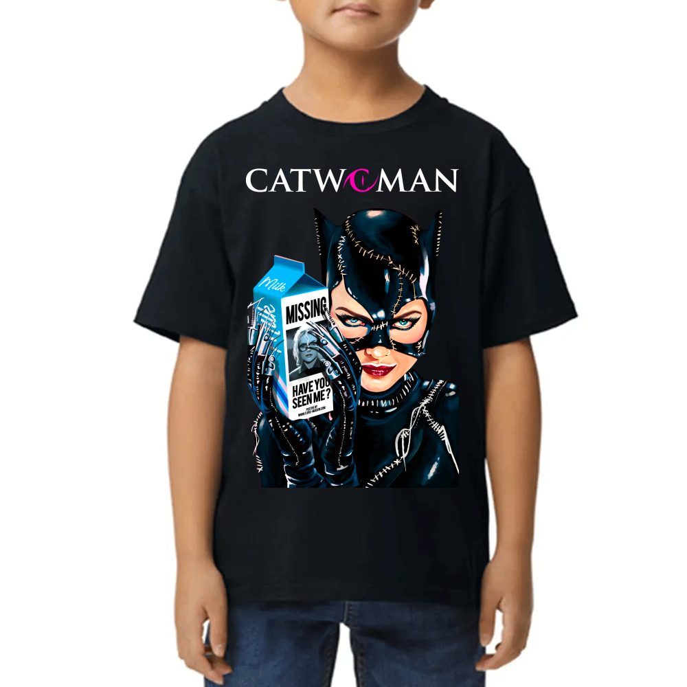 Playera para Niño Catwoman DC Comics Algodón Premium #0002538