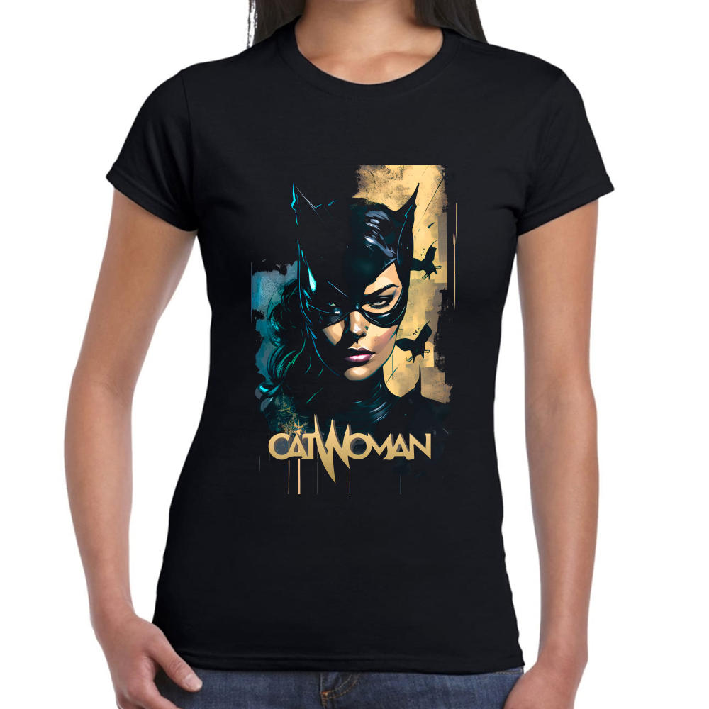 Playera Catwoman DC Comics Algodón Premium #0002539 Imagen secundaria del producto