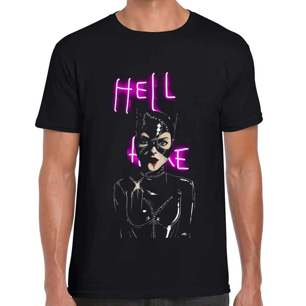 Playera Catwoman Hello Here DC Algodón Premium #0002541 Imagen principal del producto