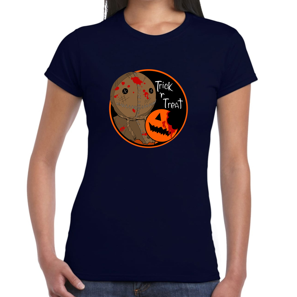 Playera Trick r Treat Halloween Algodón Premium #0002548