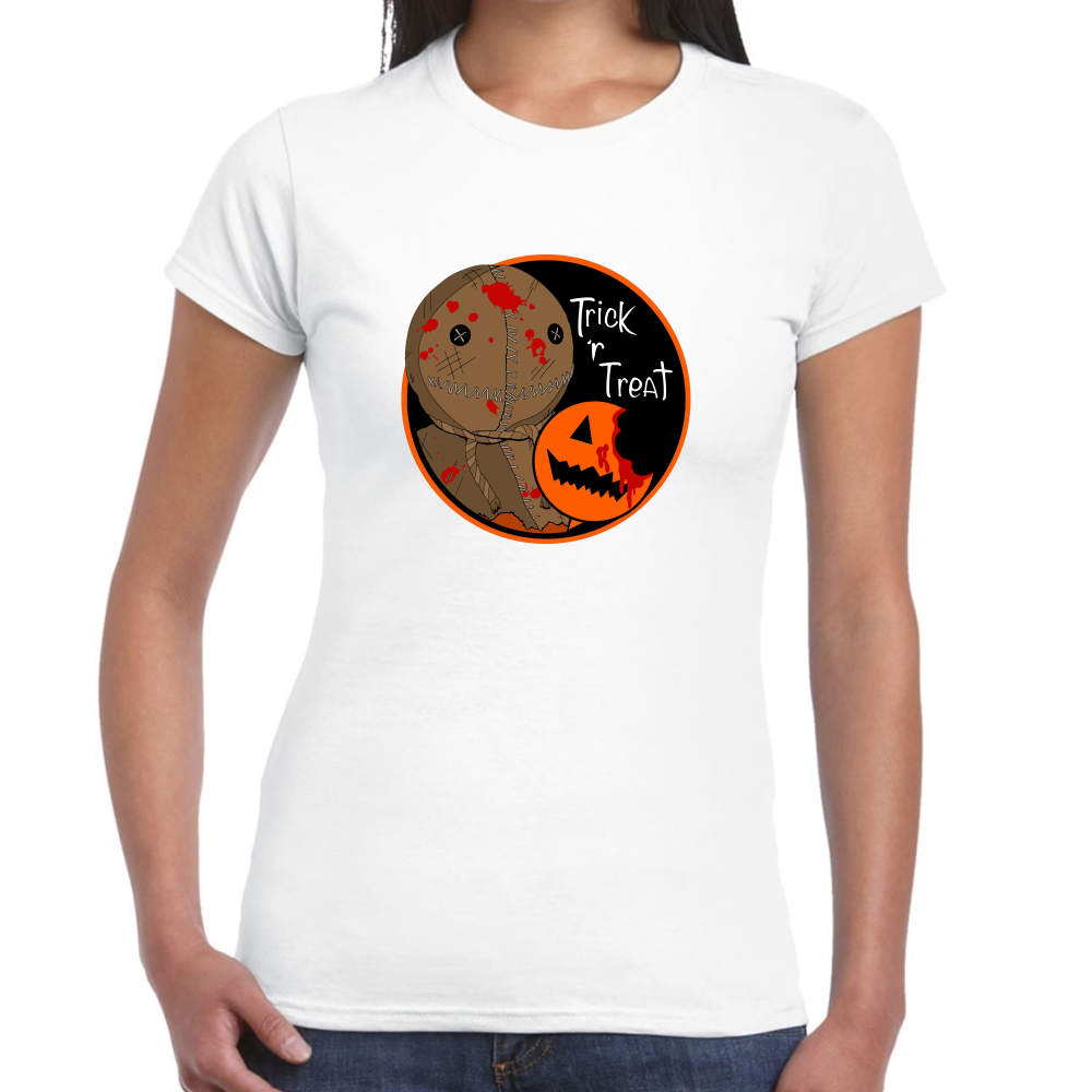 Playera Trick r Treat Halloween Algodón Premium #0002548