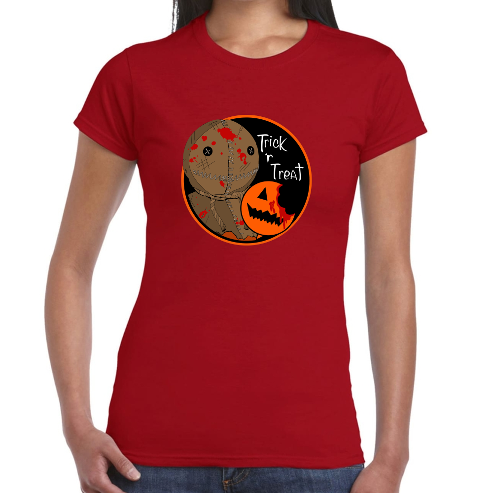 Playera Trick r Treat Halloween Algodón Premium #0002548