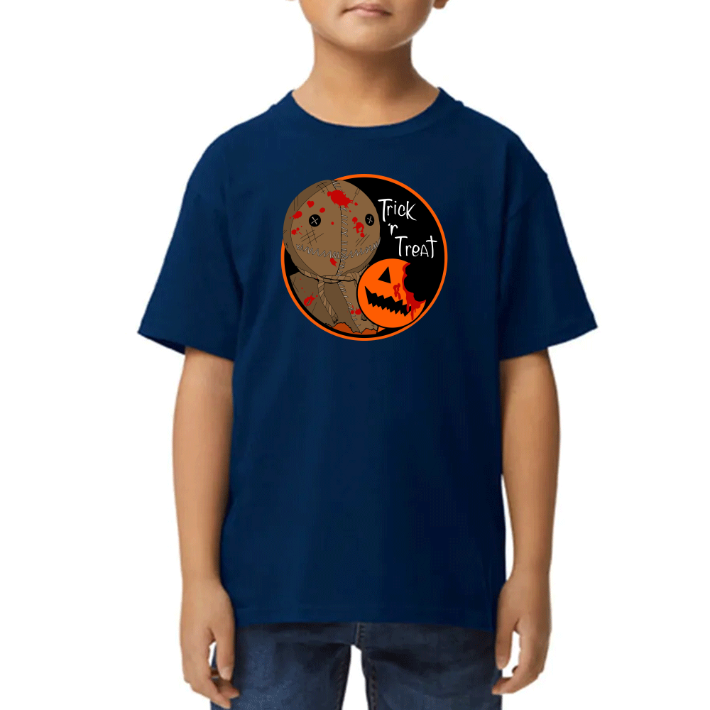 Playera de Niño Trick r Treat Halloween Algodón Premium #0002548