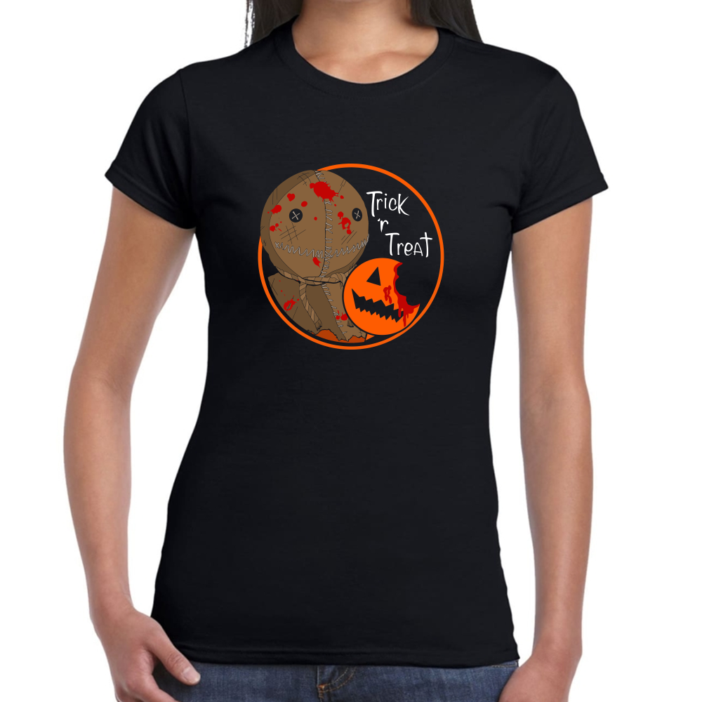 Playera Trick r Treat Halloween Algodón Premium #0002548