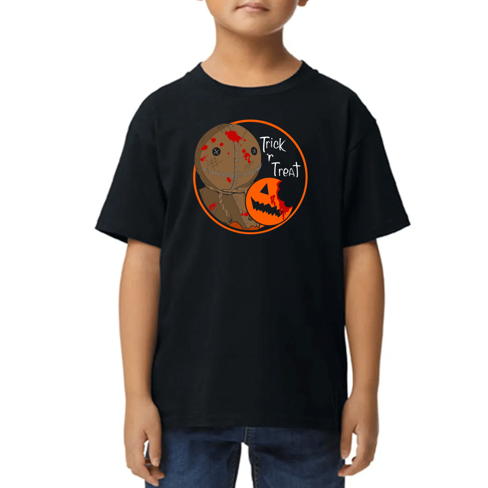 Playera de Niño Trick r Treat Halloween Algodón Premium #0002548