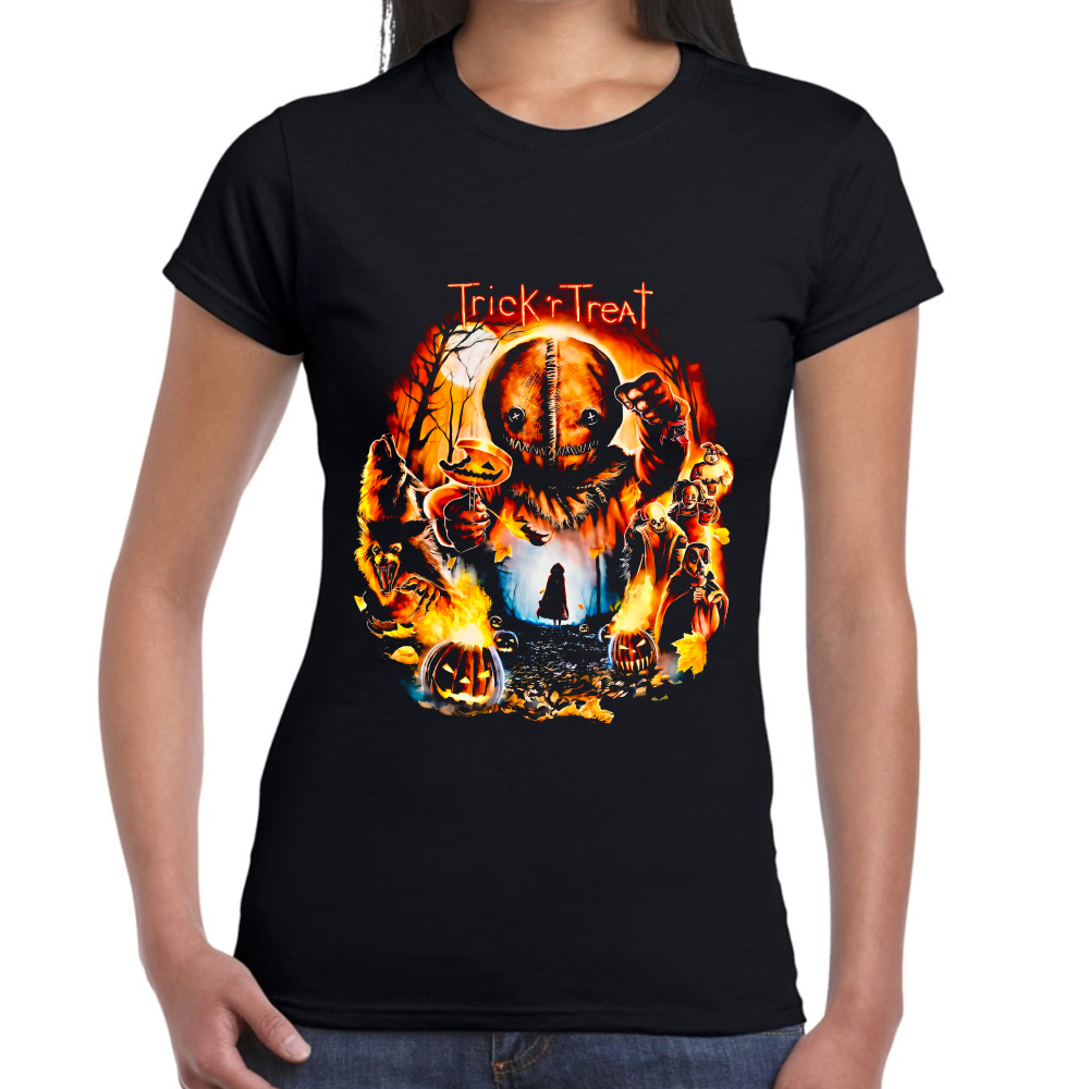 Playera Trick r Treat Halloween Algodón Premium #0002550 Imagen secundaria del producto