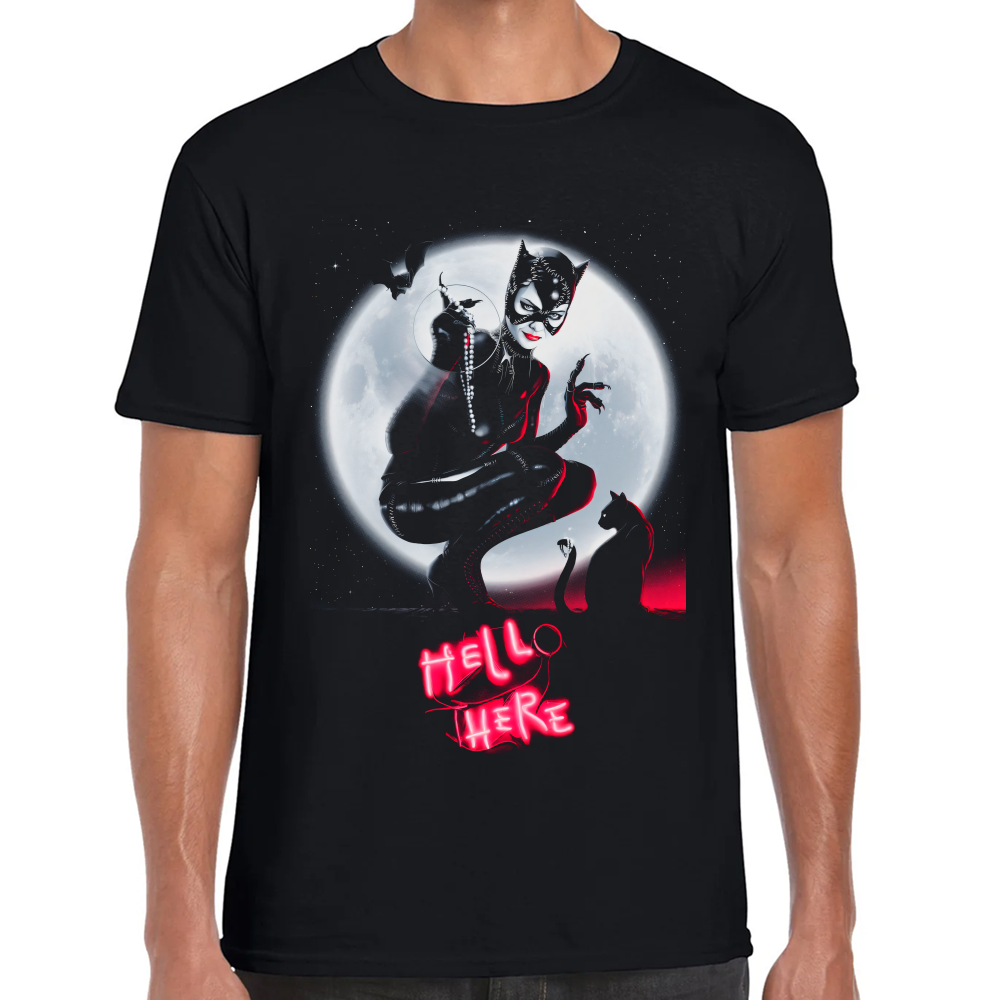 Playera Catwoman Hello Here Algodón Premium #0002553 Imagen principal del producto