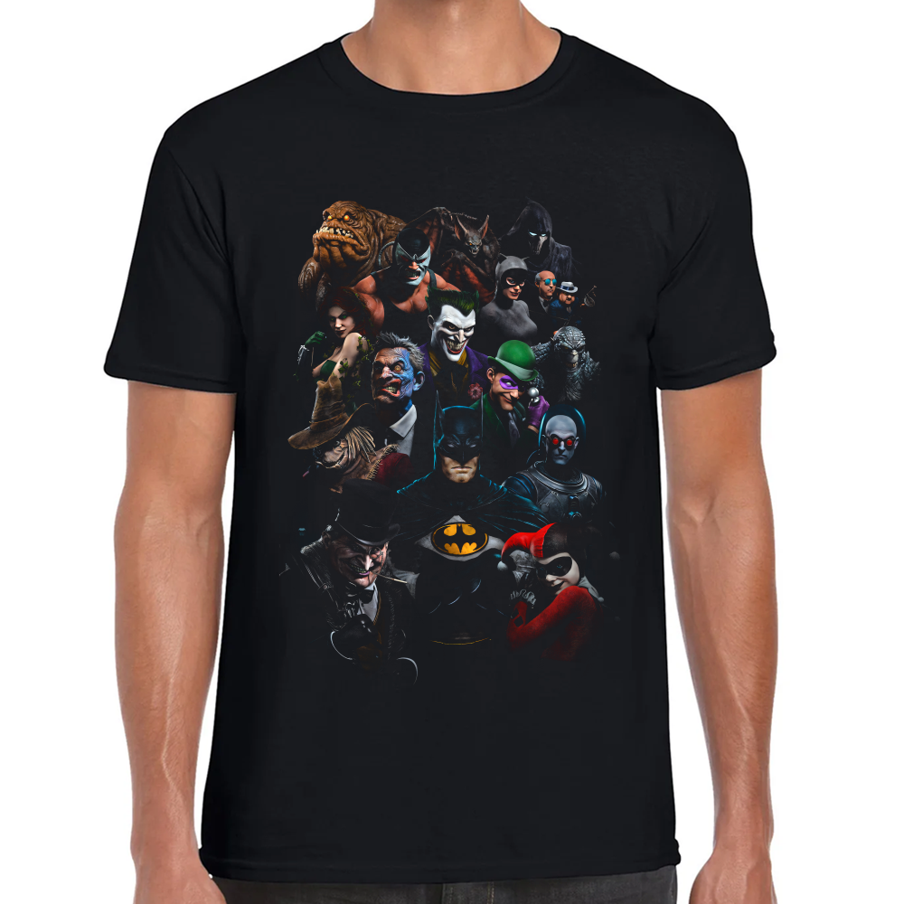 Playera Batman Aliados y Enemigos Algodón Premium #0002555 Imagen principal del producto
