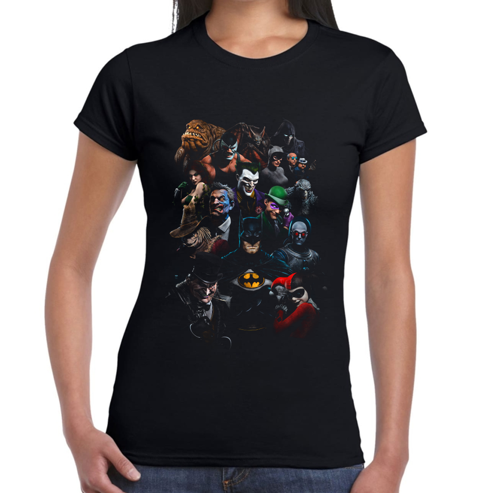 Playera Batman Aliados y Enemigos Algodón Premium #0002555 Imagen secundaria del producto