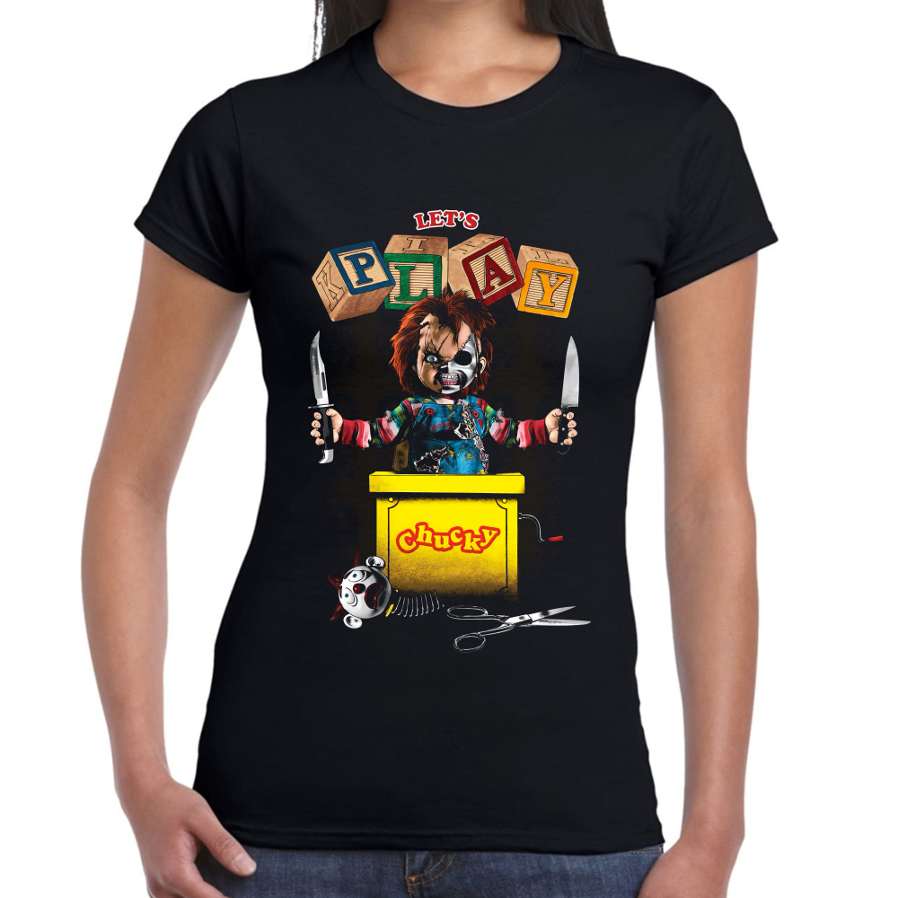 Playera Chucky Lets Play Algodón Premium #0002556 Imagen secundaria del producto