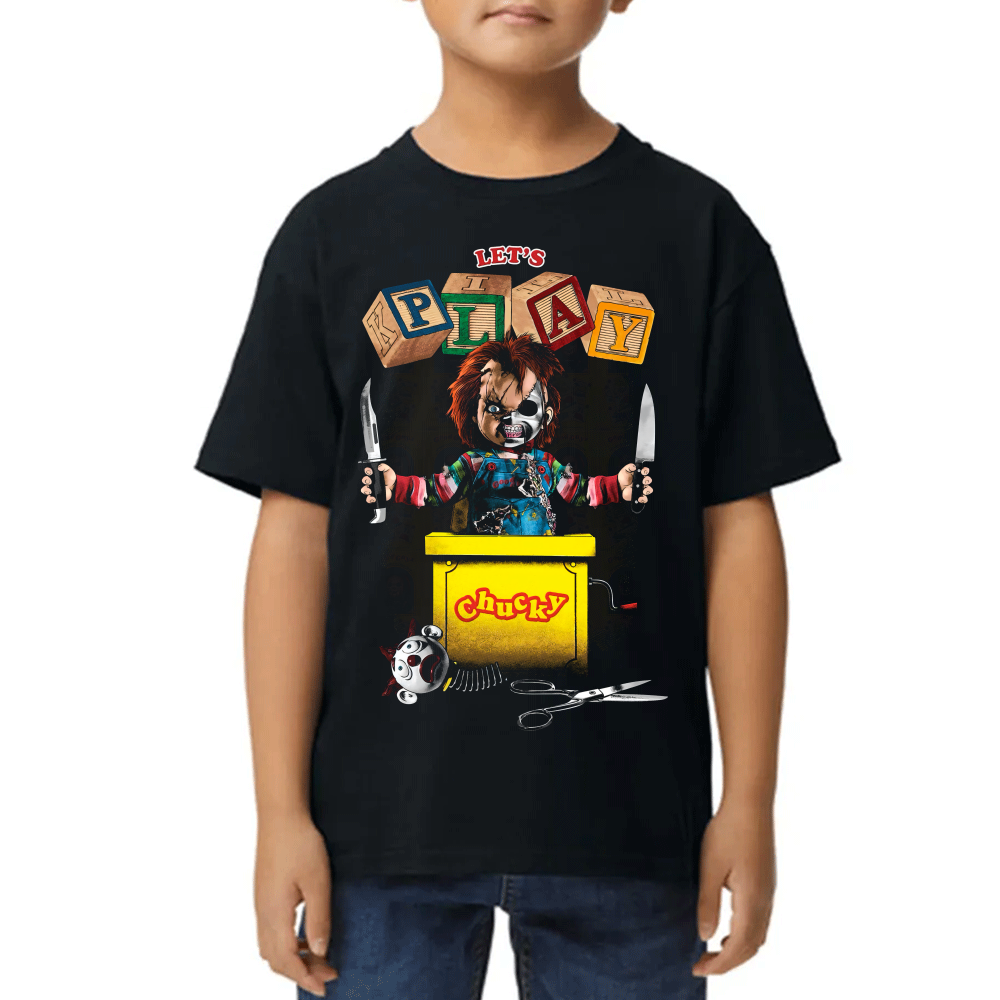 Playera de Niño Chucky Let's Play Algodón Premium #0002556