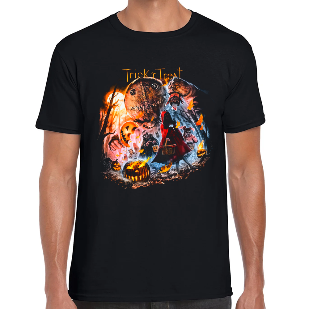 Playera Trick r Treat Halloween Algodón Premium #0002561