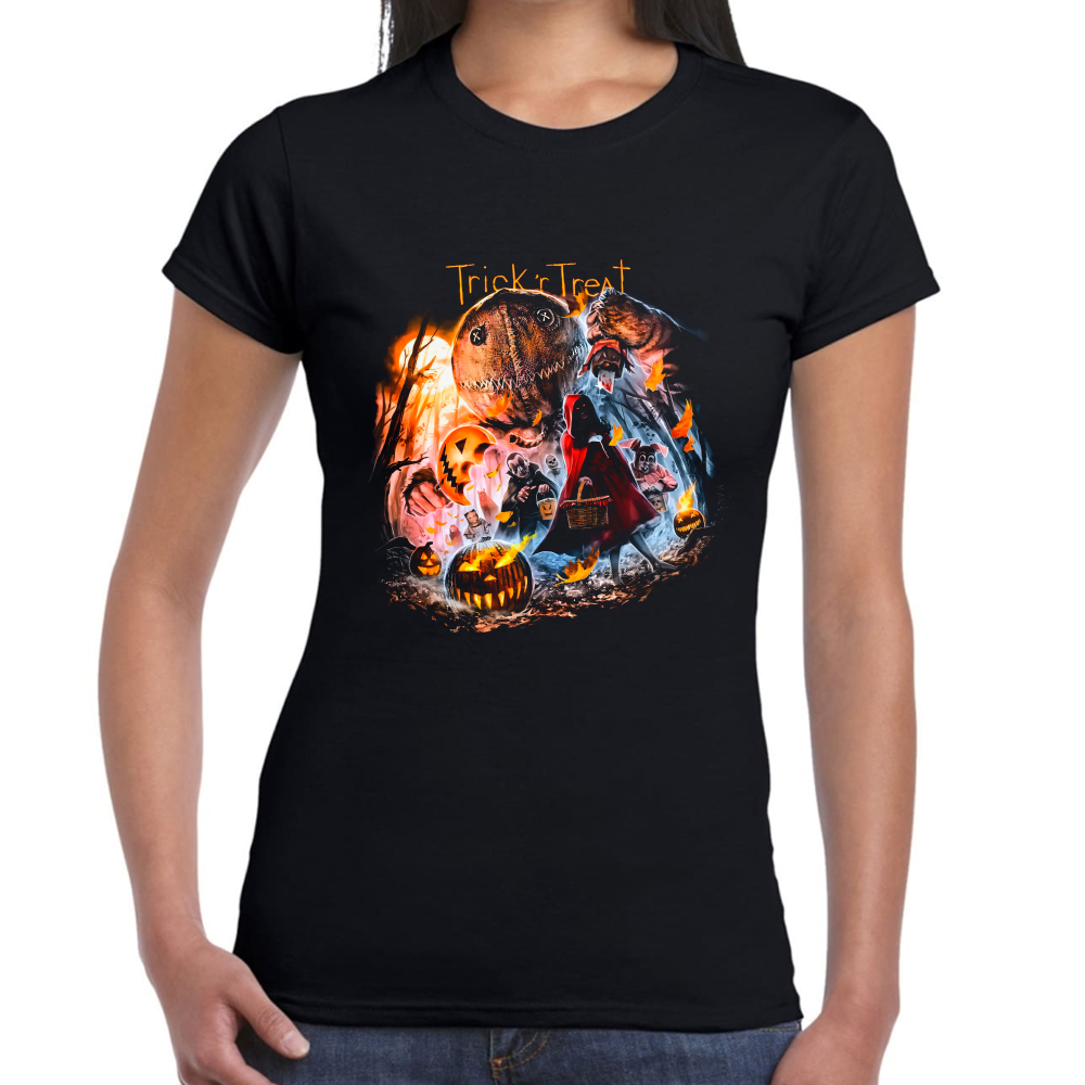 Playera Trick r Treat Halloween Algodón Premium #0002561 Imagen secundaria del producto