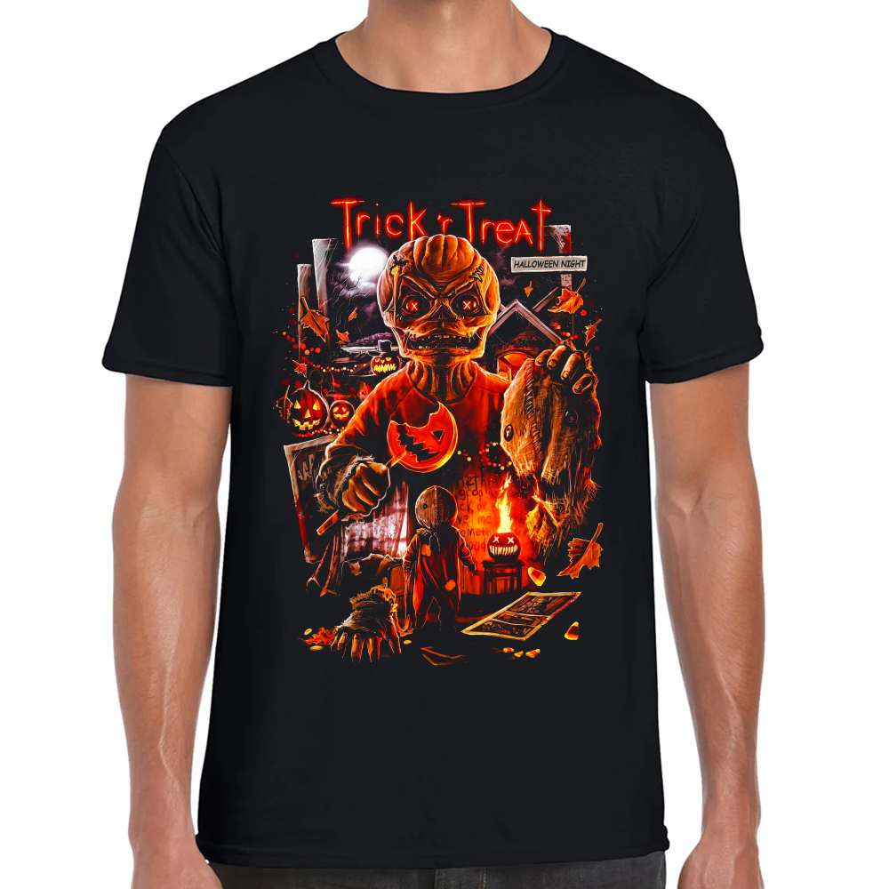 Playera Trick r Treat Halloween Algodón Premium #0002564