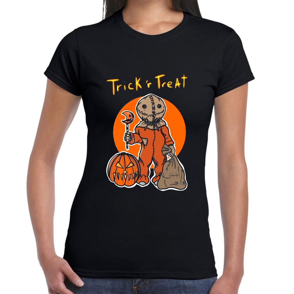 Playera Trick r Treat Halloween Algodón Premium #0002565