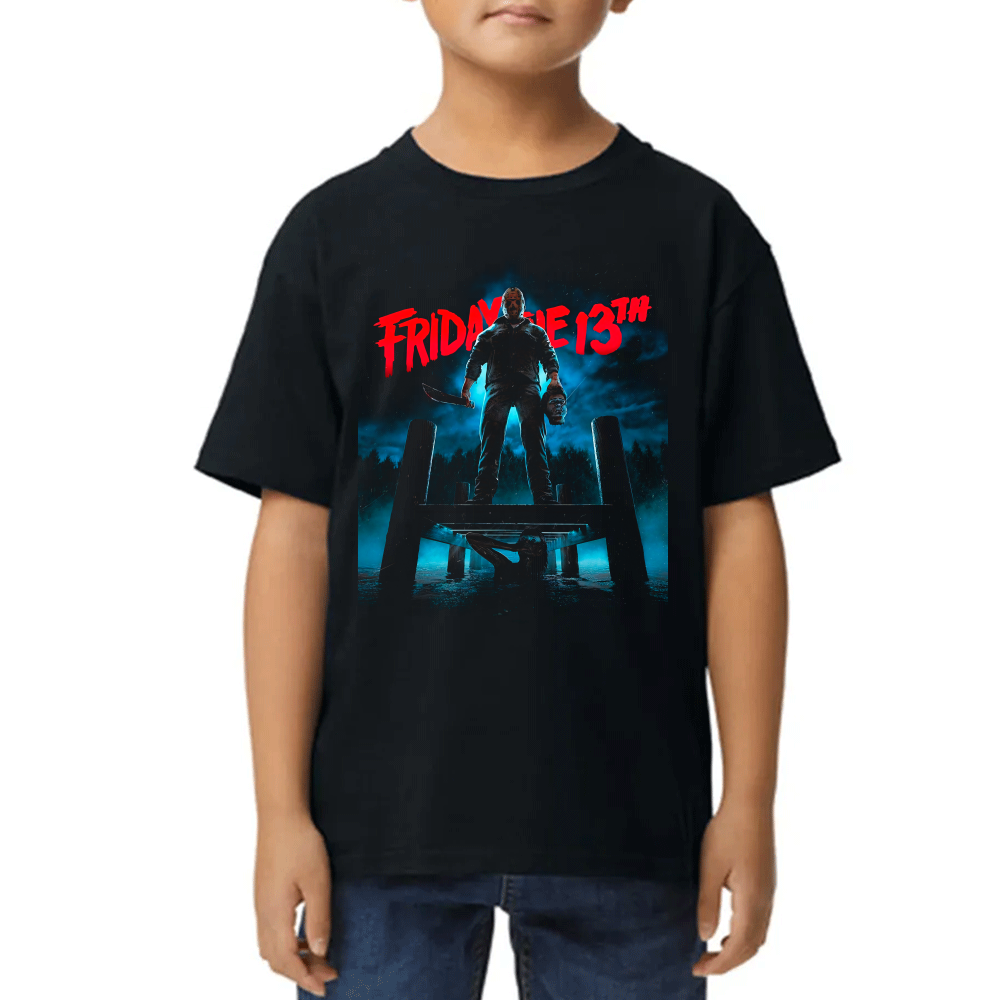 Playera de Niño Viernes 13 Jason Algodón Premium #0002569
