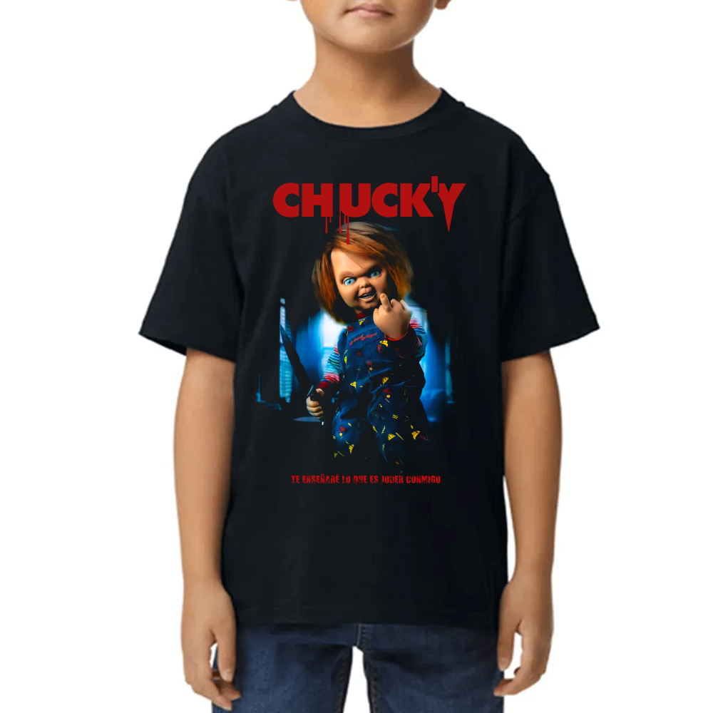 Playera de Niño Chucky Fuck You Algodón Premium #0002574