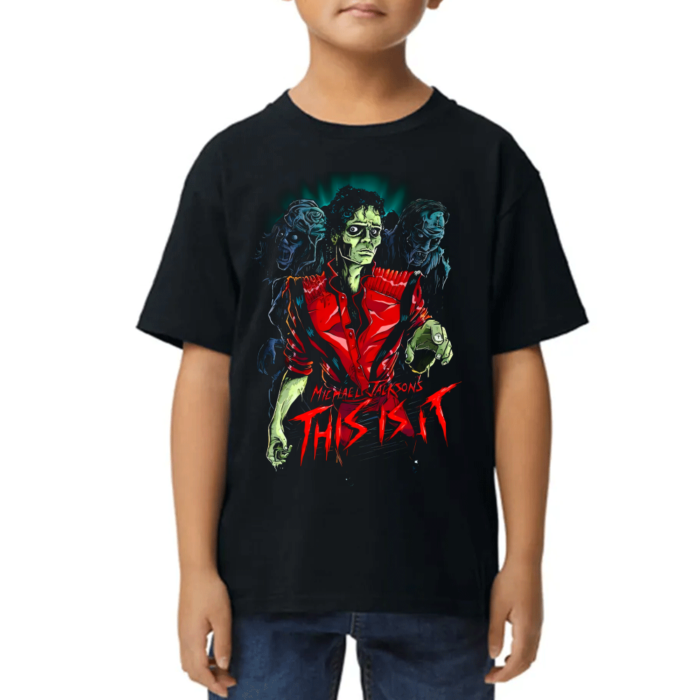 Playera de Niño Michael Jackson Thriller This is It Algodón Premium #0002578