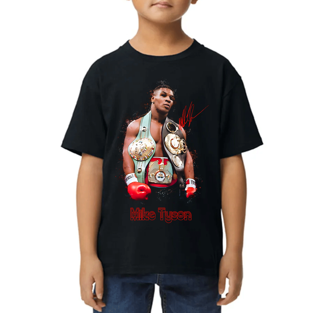 Playera de Niño Mike Tyson Boxeador Algodón Premium #0002579