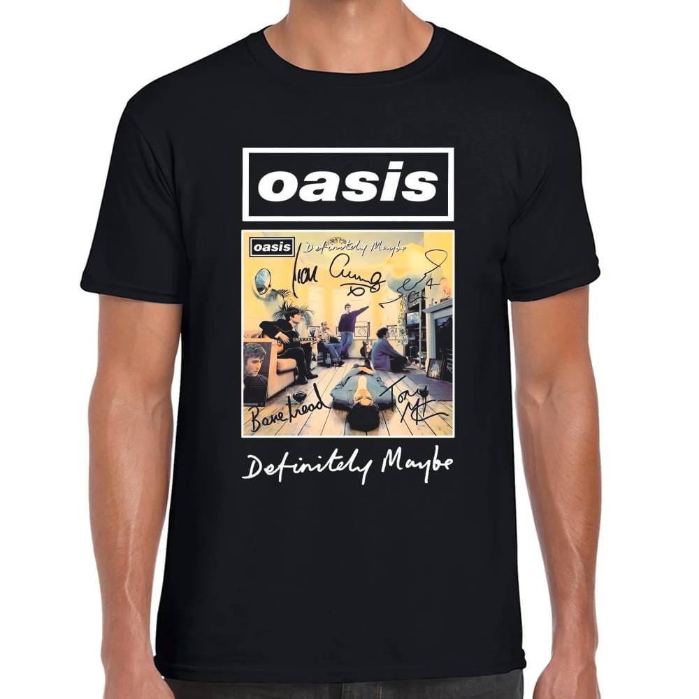 Playera Oasis Definitely Maybe Algodón Premium #0002585