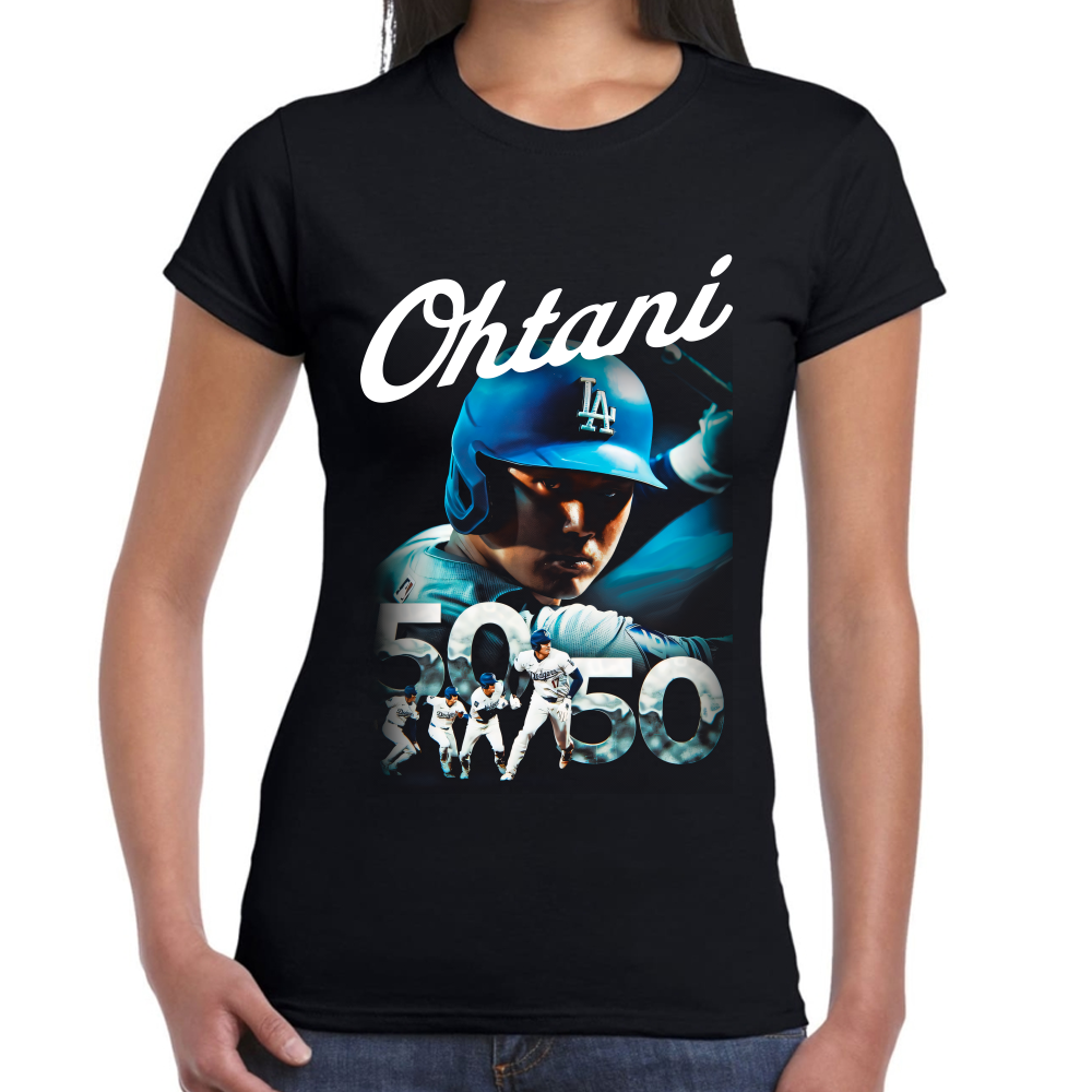 Playera Angeles Dodgers Ohtani 50 50 Algodón Premium #0002586 Imagen secundaria del producto